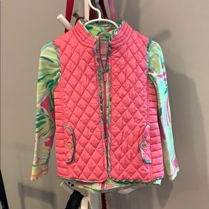 Lilly Pulitzer Girls Sweater and Vest Pink